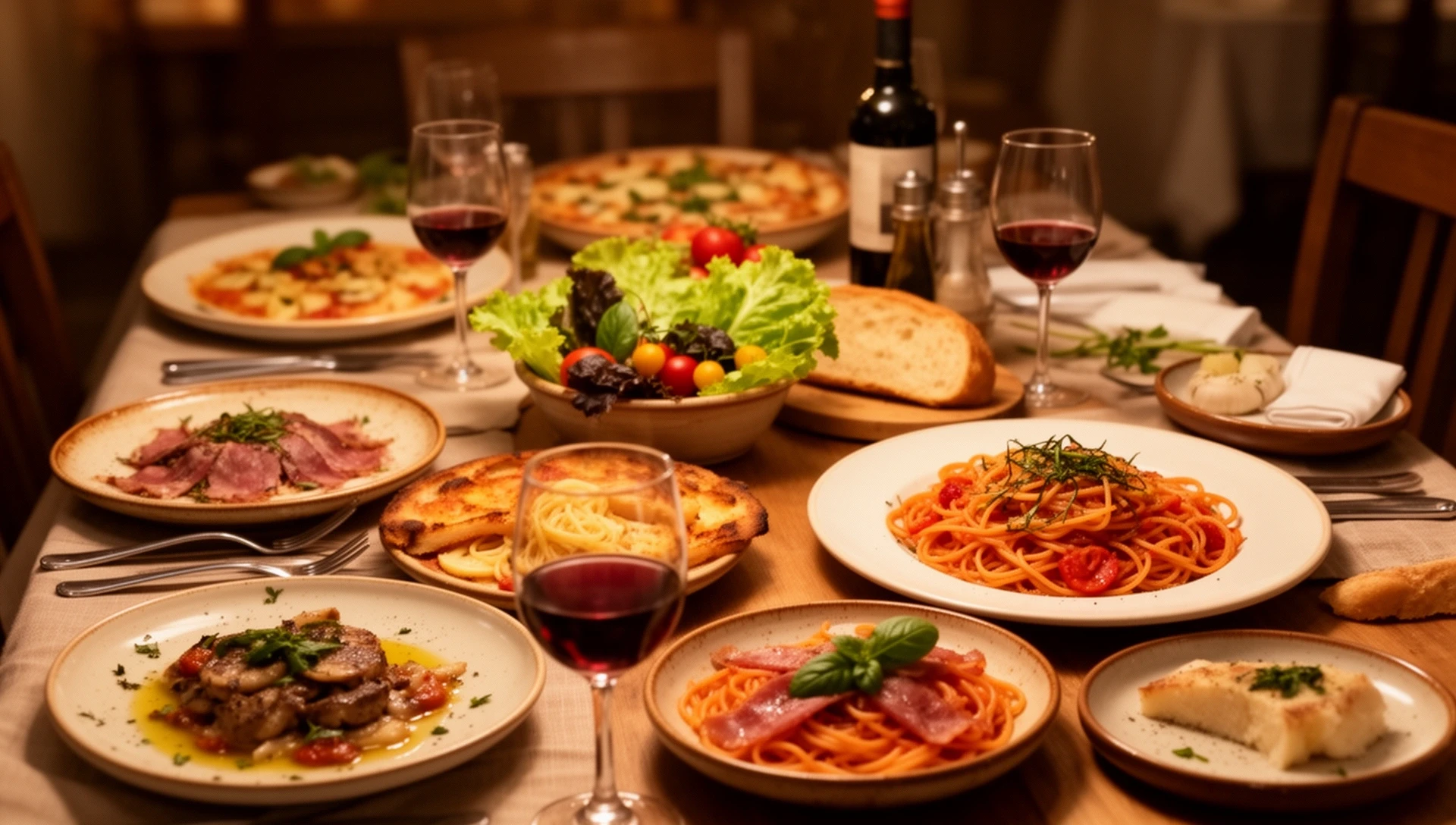 Elegancko podane danie na stole