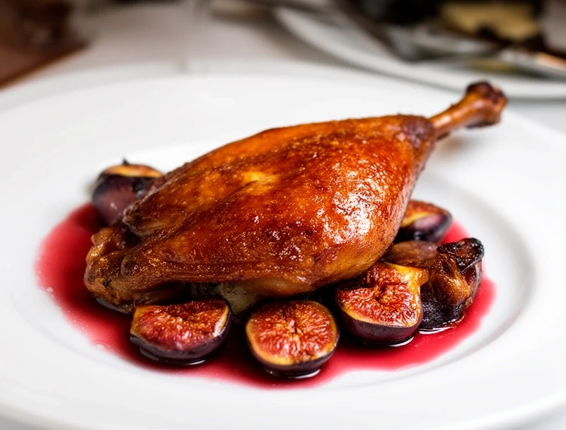 Kaczka confit z figami